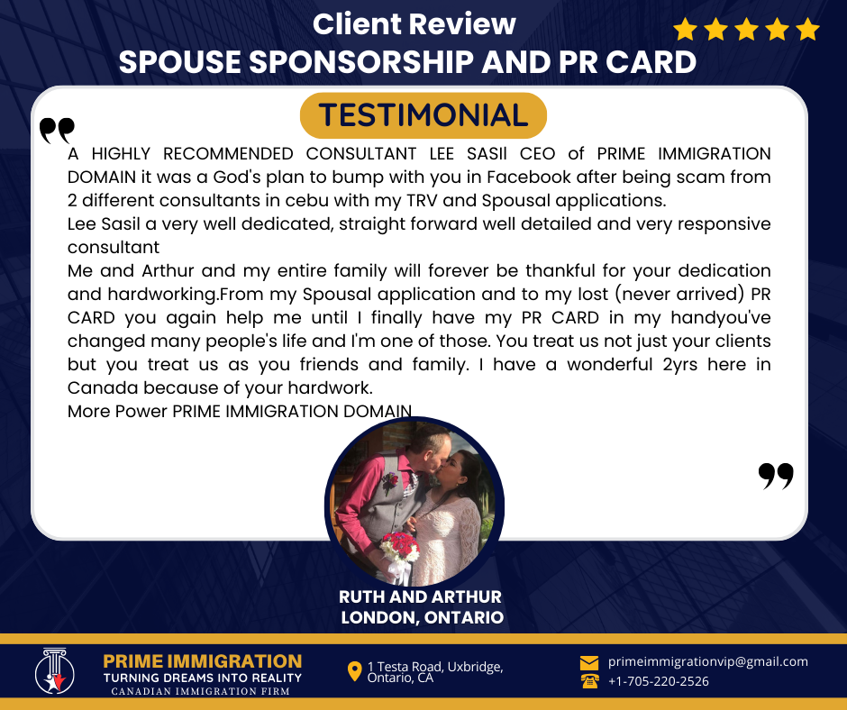 SPOUSE SPONSORSHIP AND PR CARD
