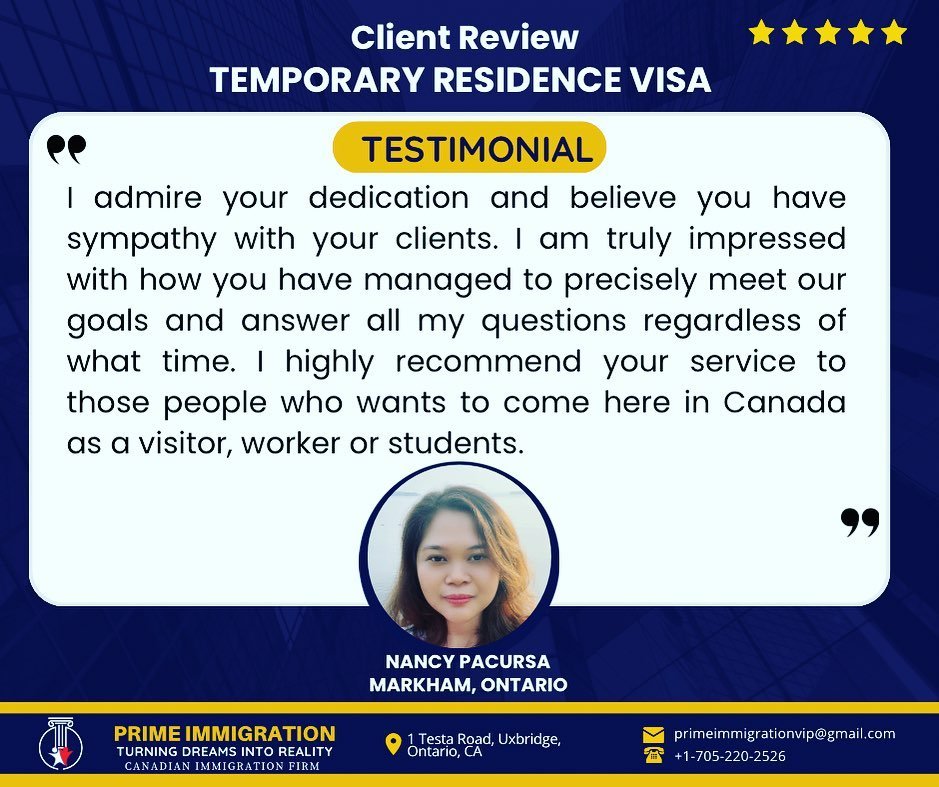 TEMPORARY RESIDENCE VISA